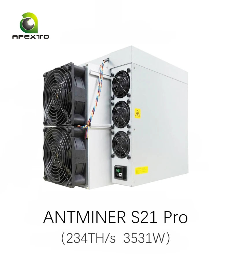 Bitmain S21 Pro 234Th 3510w Bitcoin Miner Asic Miner 245T With PSU BTC Mining SHA-256 algorithm