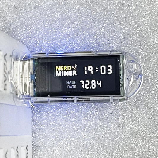 Bitcoin Miner NerdMiner V2 73KH/S Small USB BTC Crypto Miner Solo Lottery Miner With Mini Display Same With Luckyminer LV03